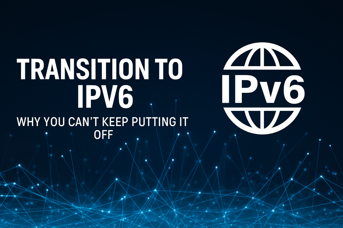 Infografía sobre la transición a IPv6 para proveedores de Internet, destacando beneficios de escalabilidad y eficiencia.