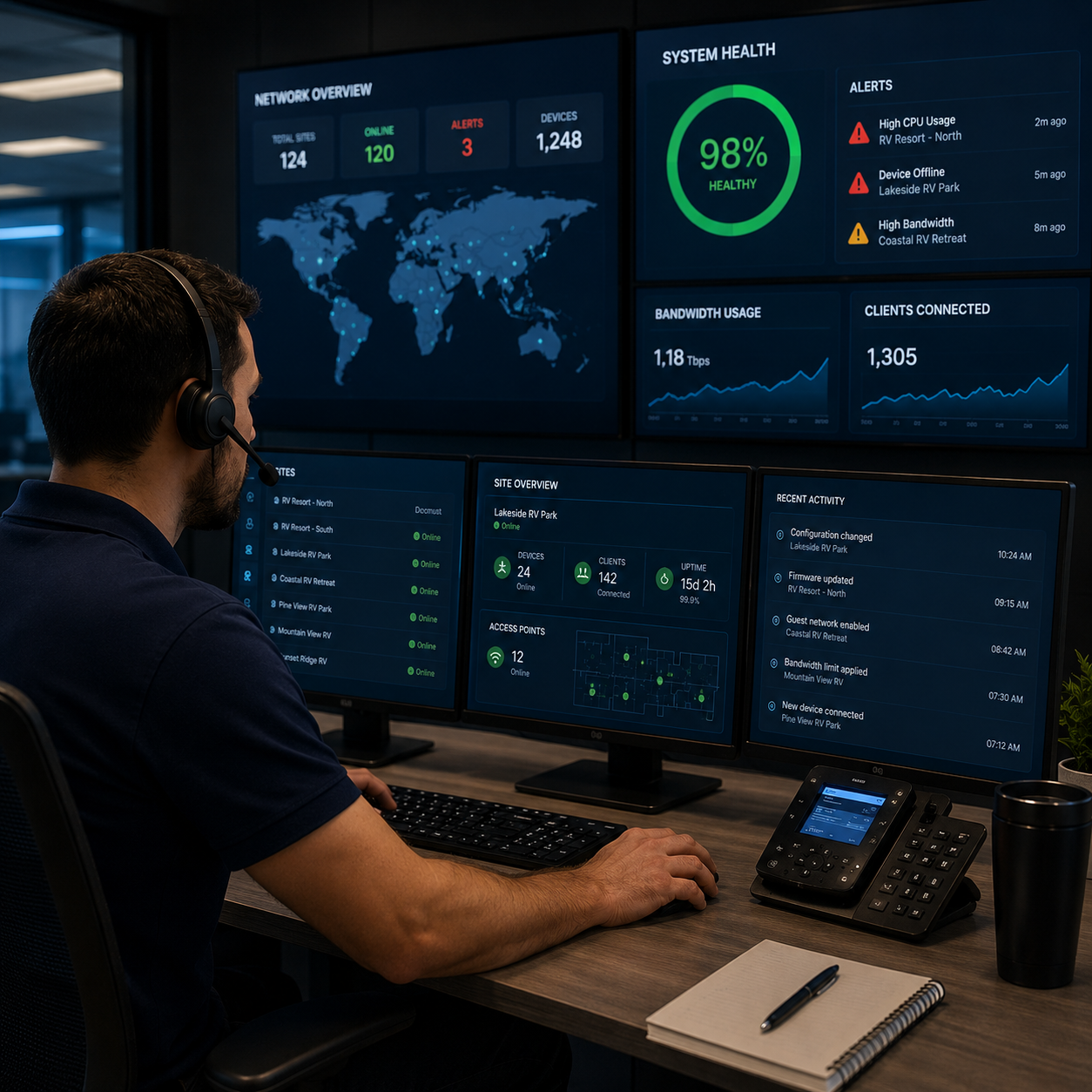24/7 monitoring and support