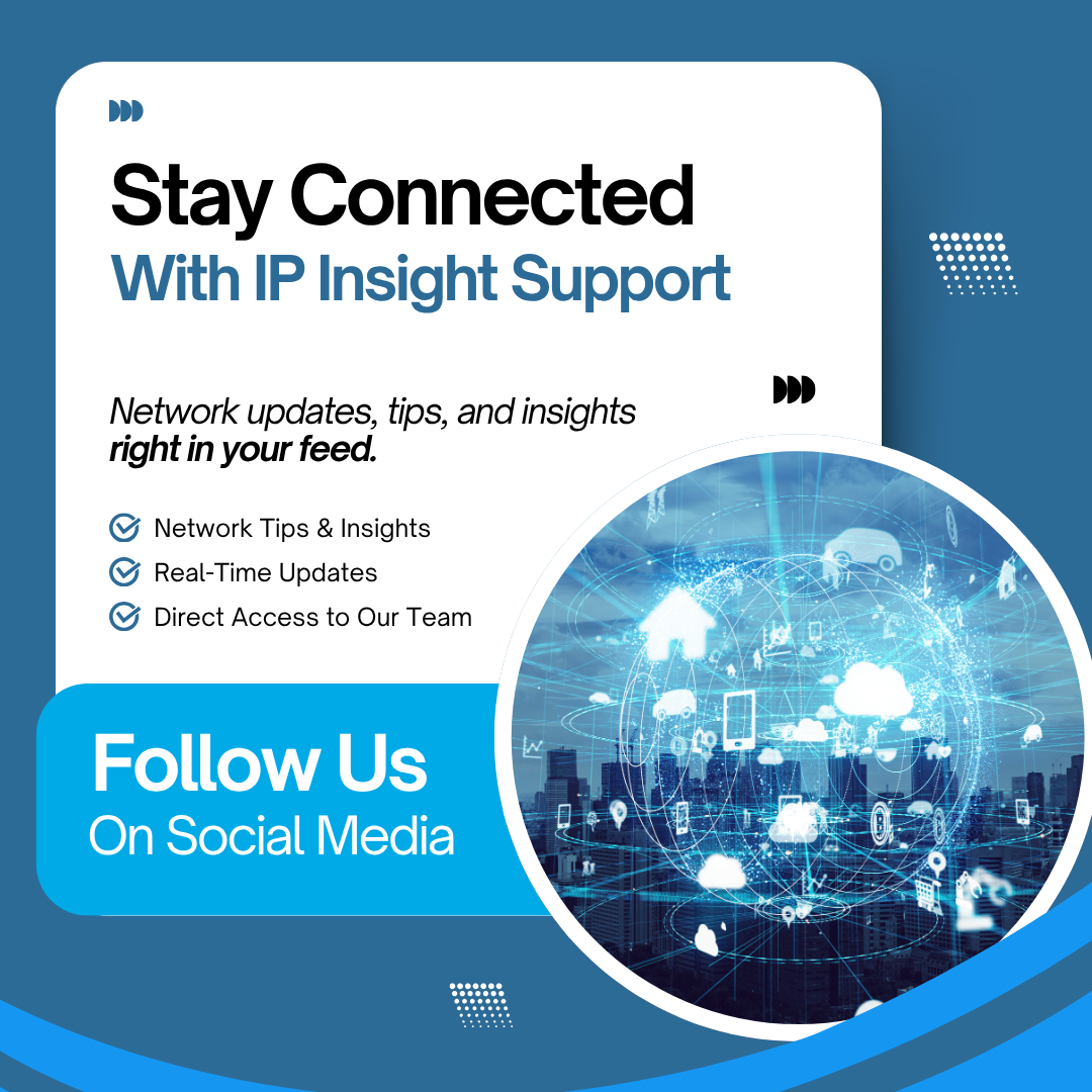 Follow IP Insight Support on social media